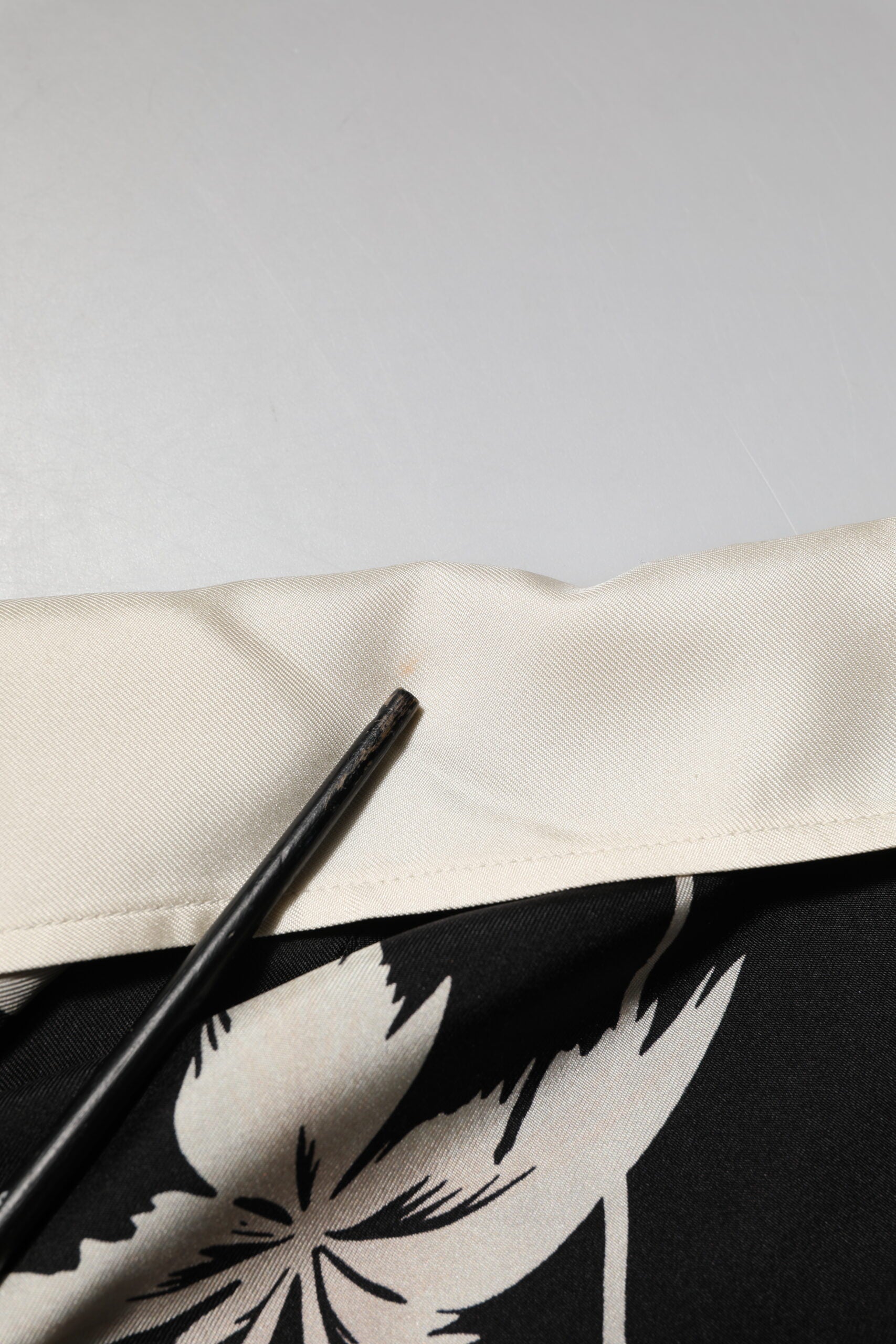 Dolce & Gabbana Black Printed Silk Short Sleeves Casual Shirt | Regal Royce