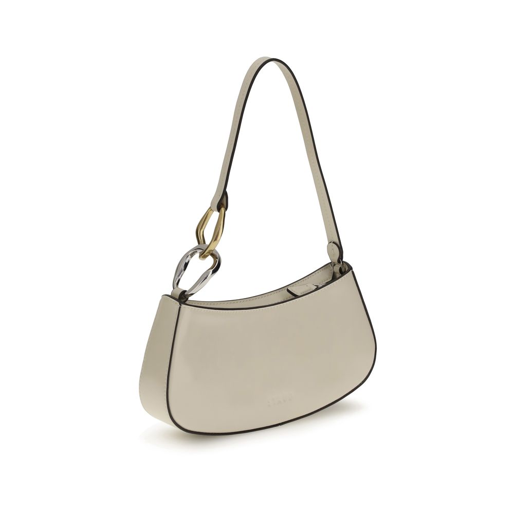 Staud Cream Calf Leather Bos Taurus Shoulder Bag | Regal Royce