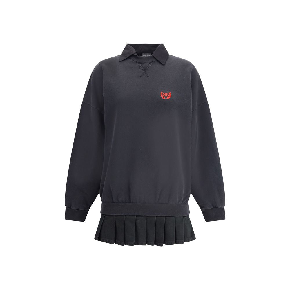 Balenciaga Black Cotton Casual Dress | Regal Royce