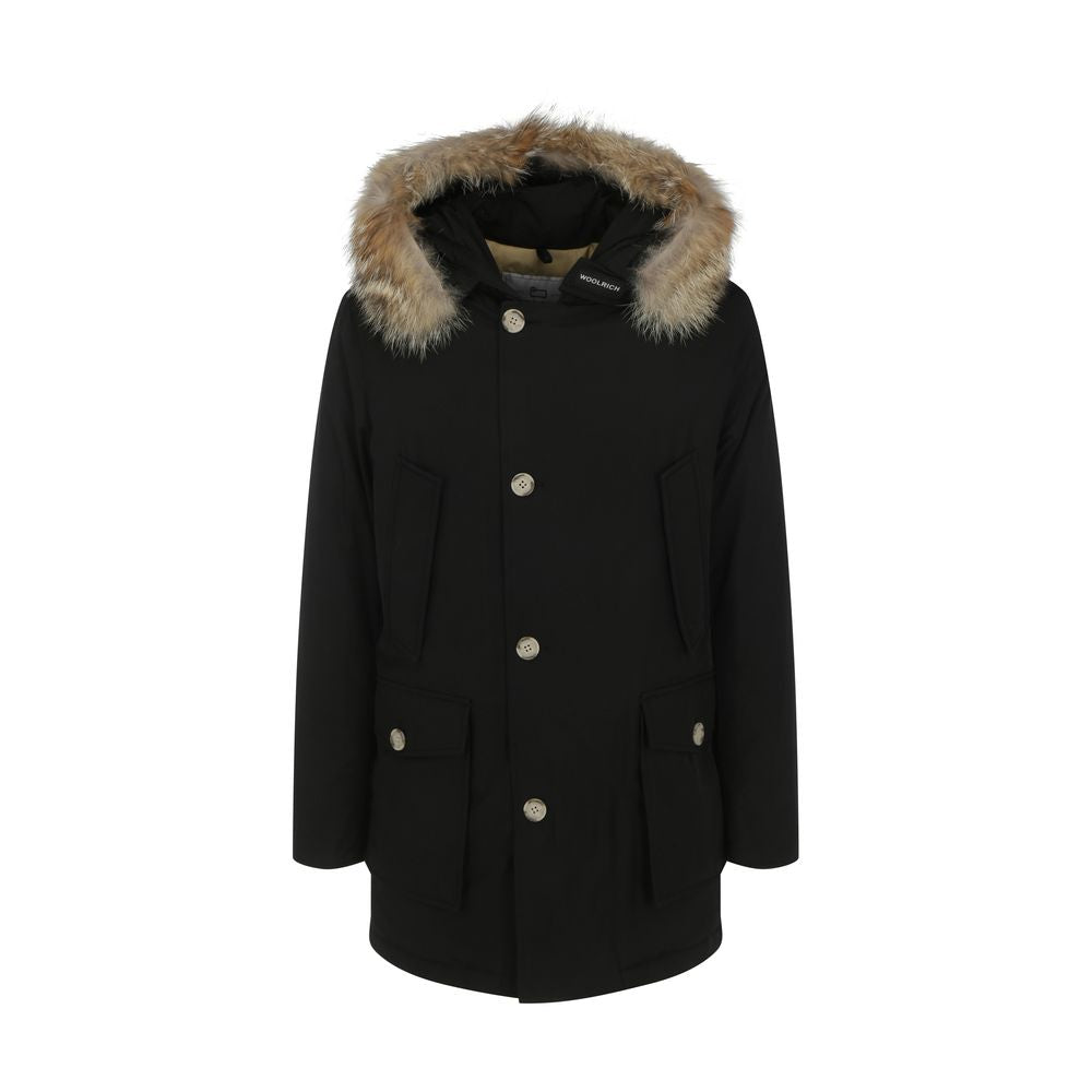 Woolrich Black Cotton Parka