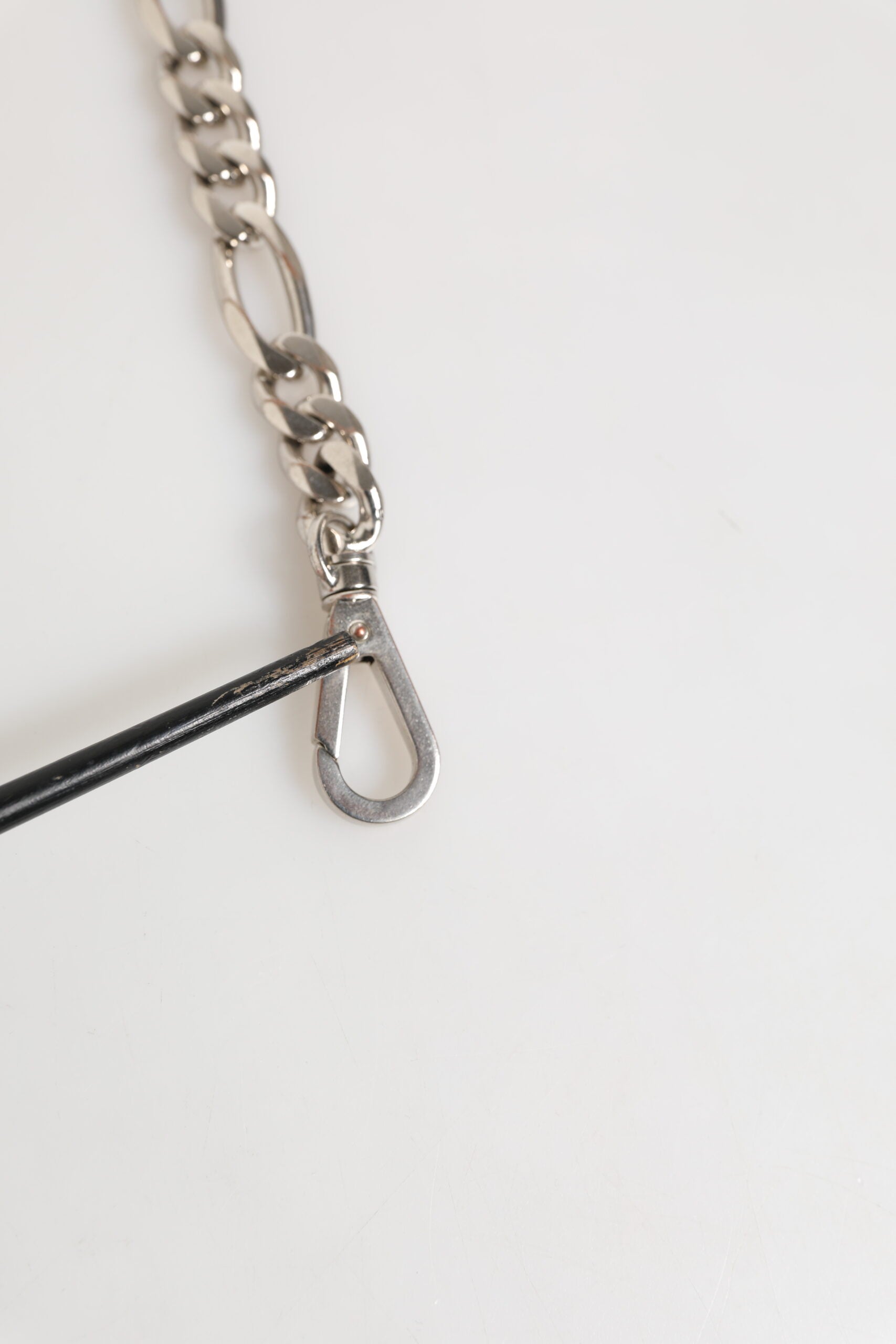 Dolce & Gabbana Silver Tone Brass Chain Lobster Clasp DG Logo Bracelet | Regal Royce