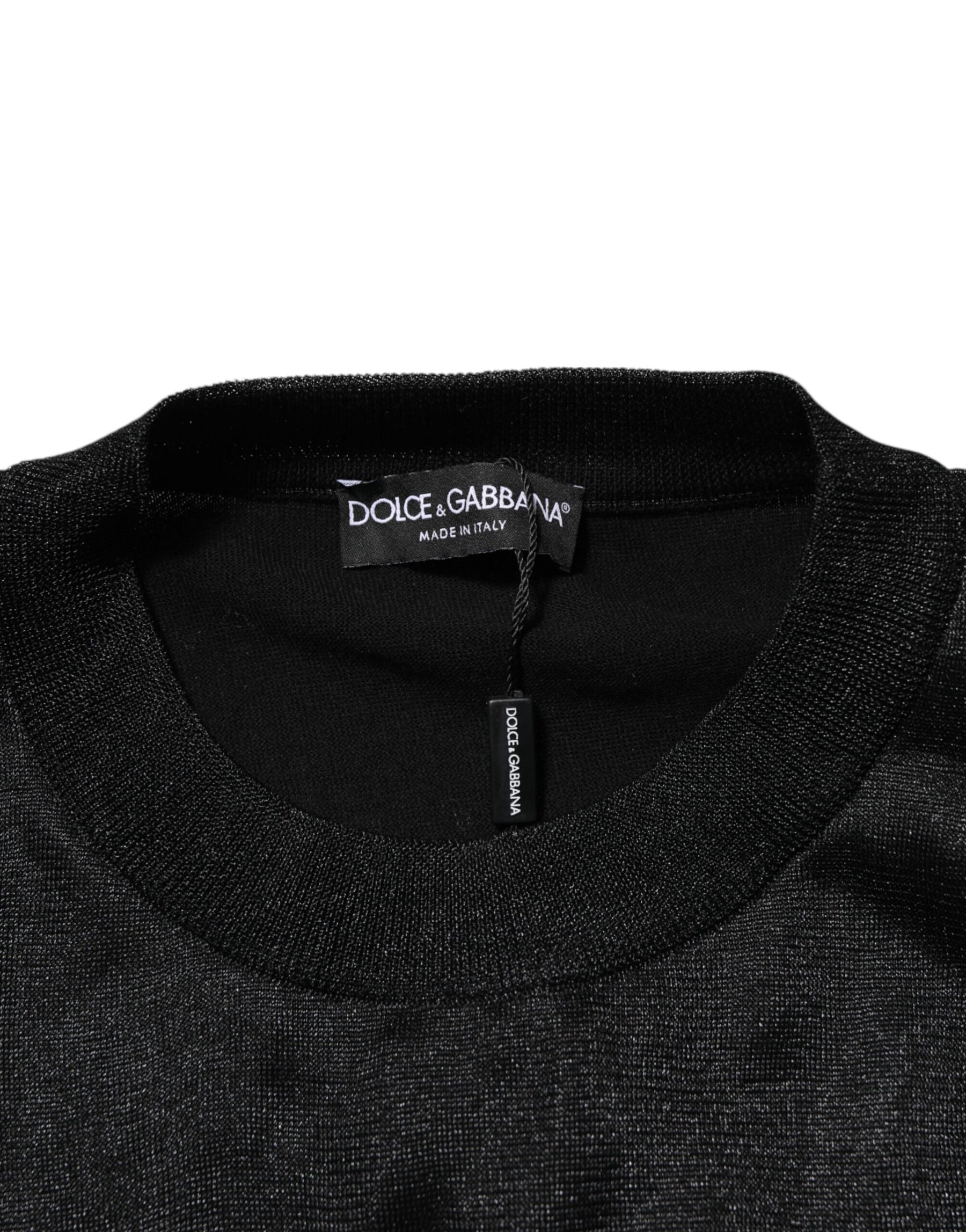 Dolce & Gabbana Black Polyester Pullover Sweatshirt Sweater | Regal Royce