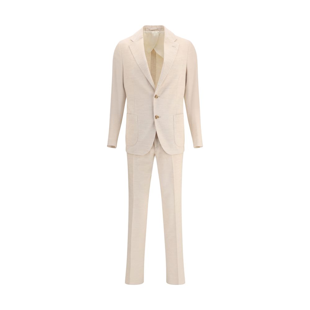 Lardini Beige Cotton Two-Piece Suit | Regal Royce