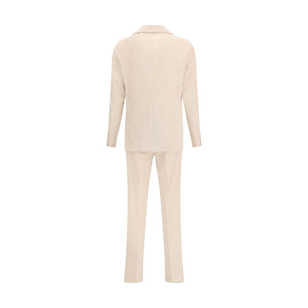 Lardini Beige Cotton Two-Piece Suit | Regal Royce