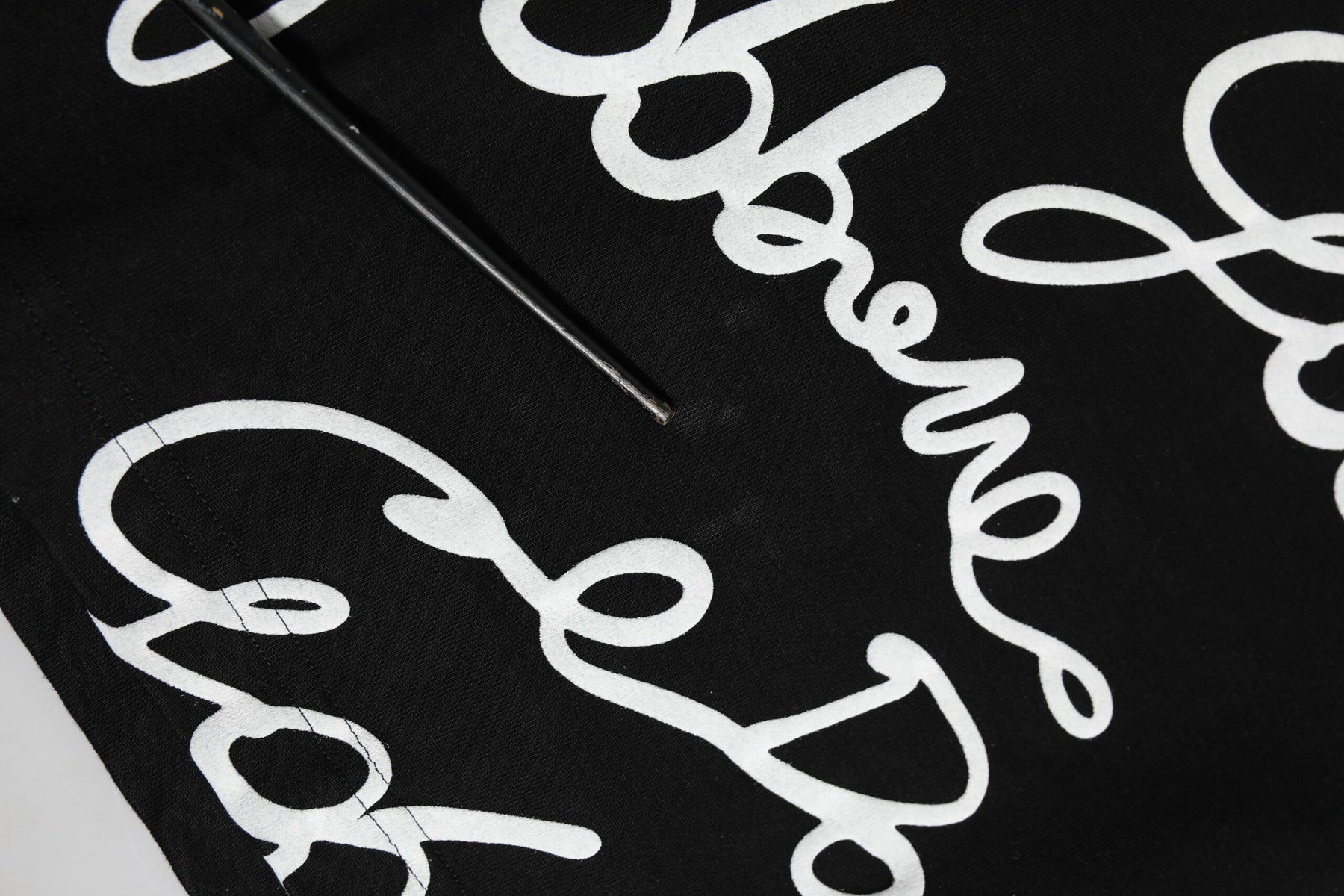 Dolce & Gabbana Black Logo Print Cotton Crew Neck T-shirt | Regal Royce