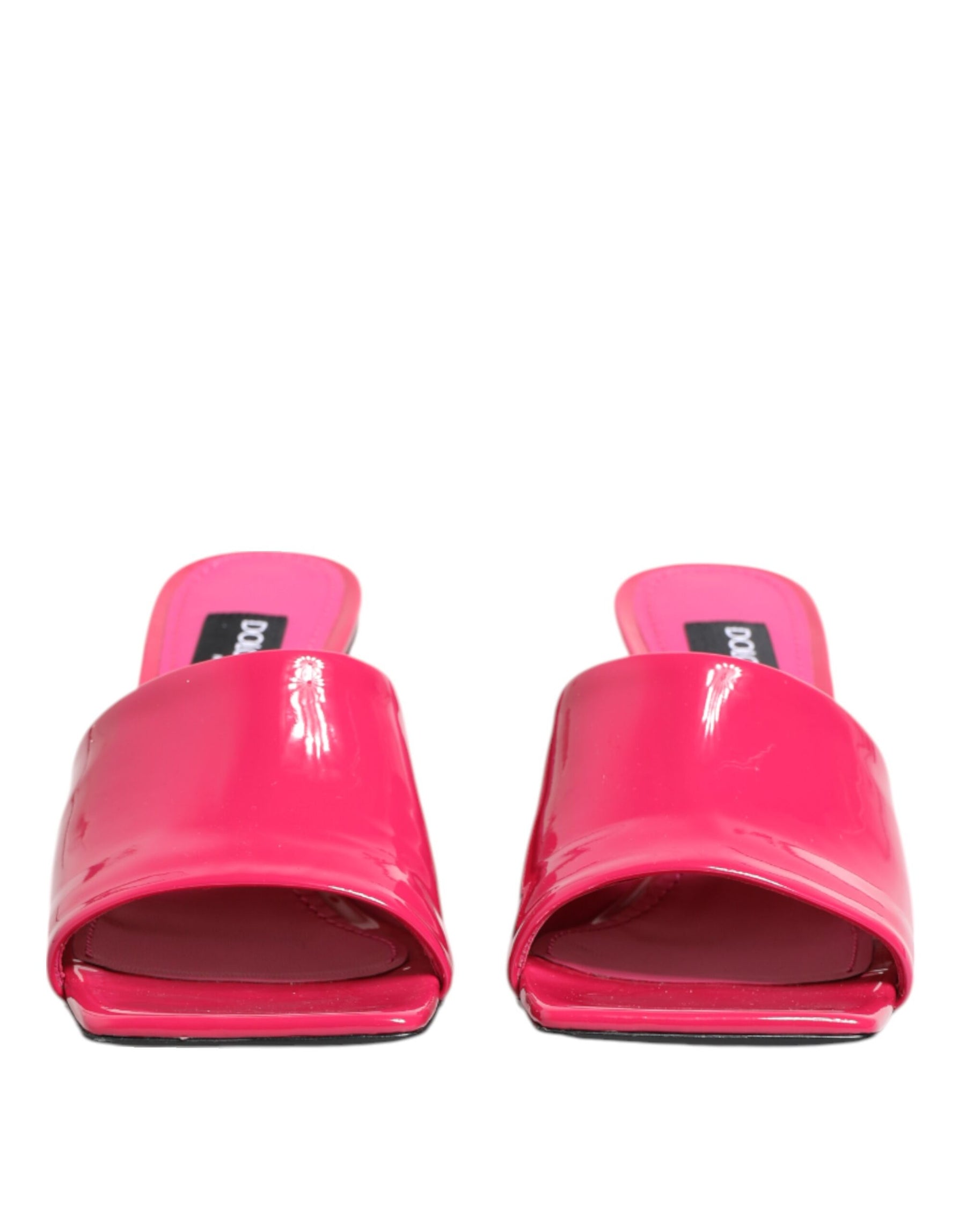 Dolce & Gabbana Pink Open Toe Block Heel Mules Sandals Shoes | Regal Royce