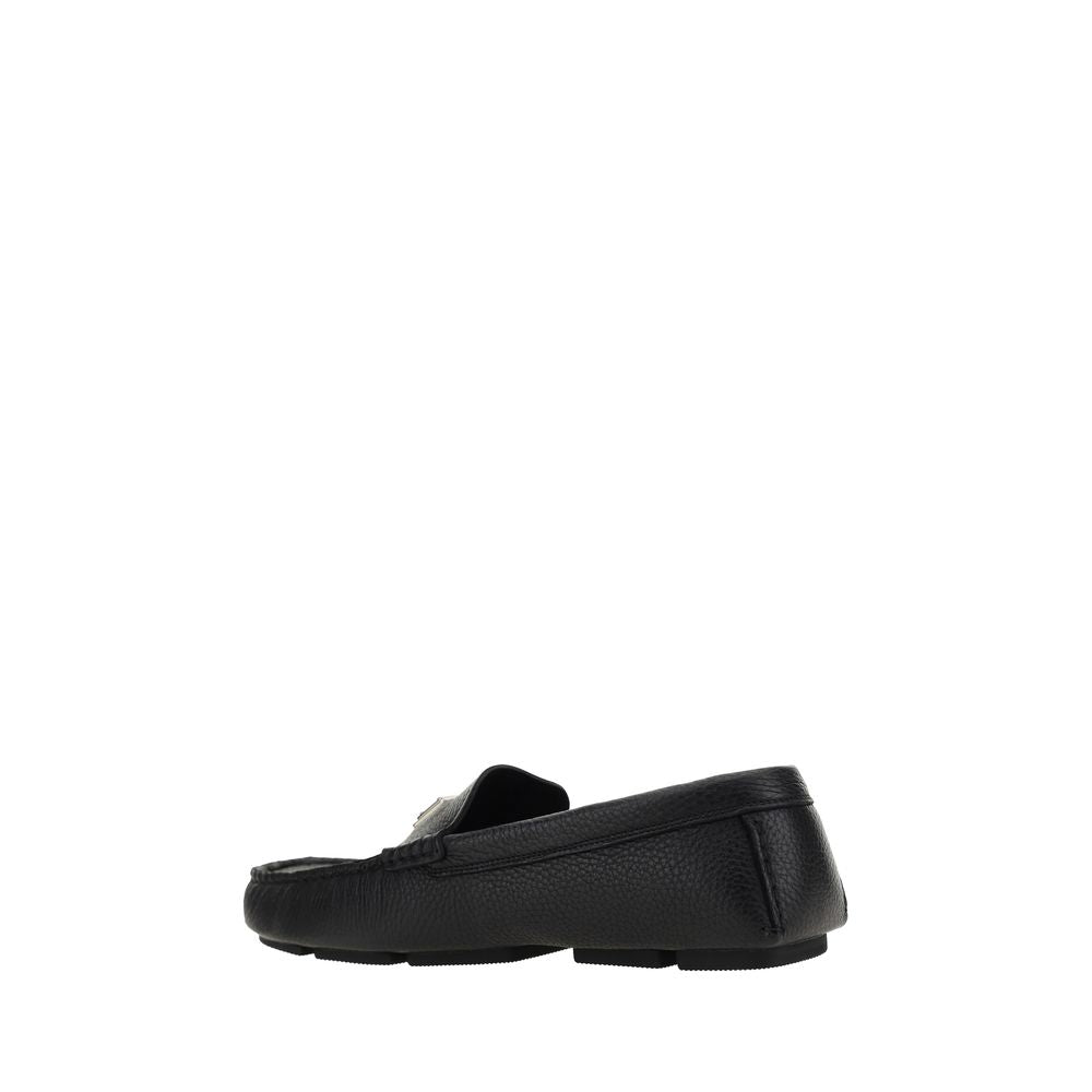 Dolce & Gabbana Black Rubber Slip-On Loafers | Regal Royce
