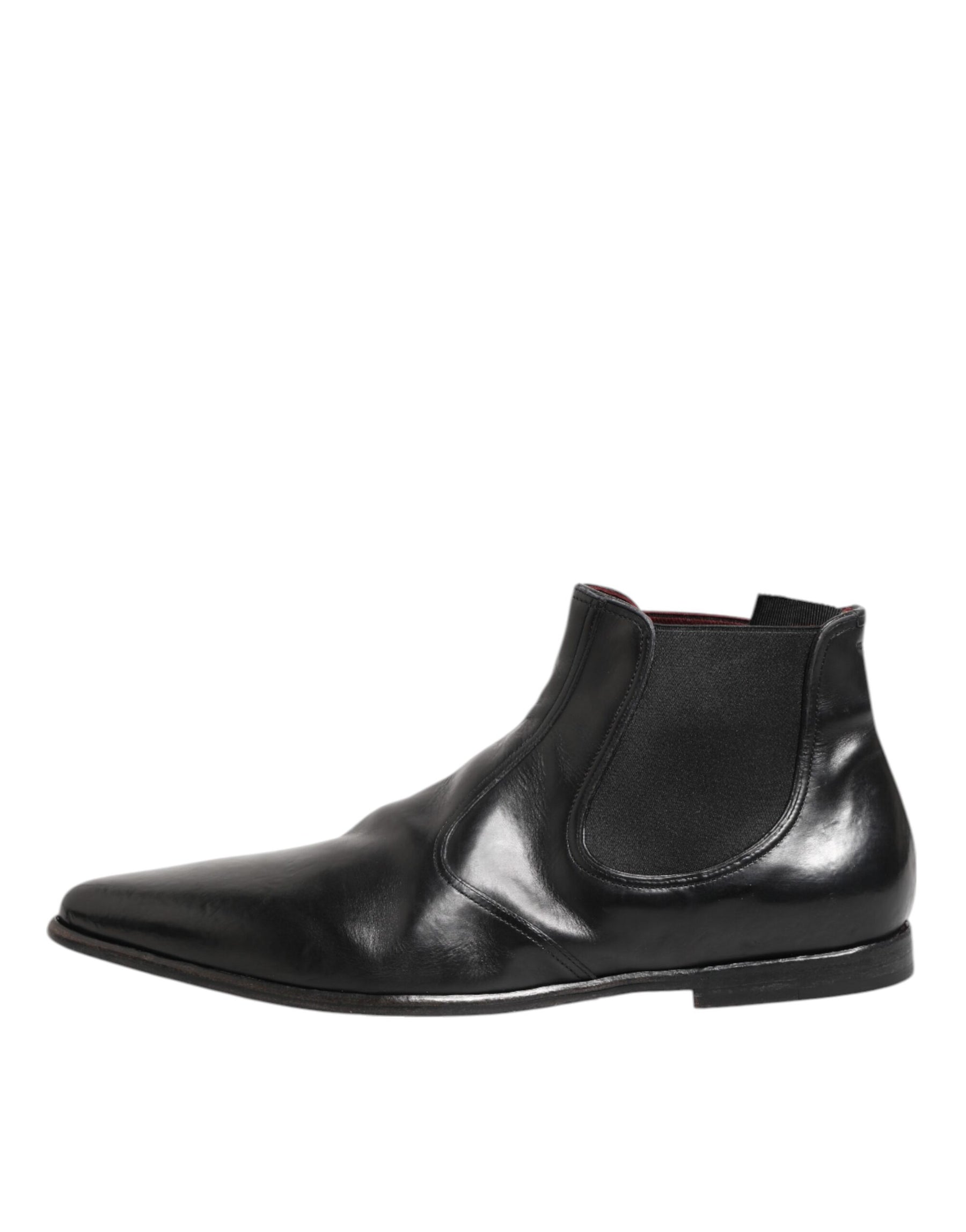 Dolce & Gabbana Black Chelsea Slip On Men Ankle Boots Shoes | Regal Royce