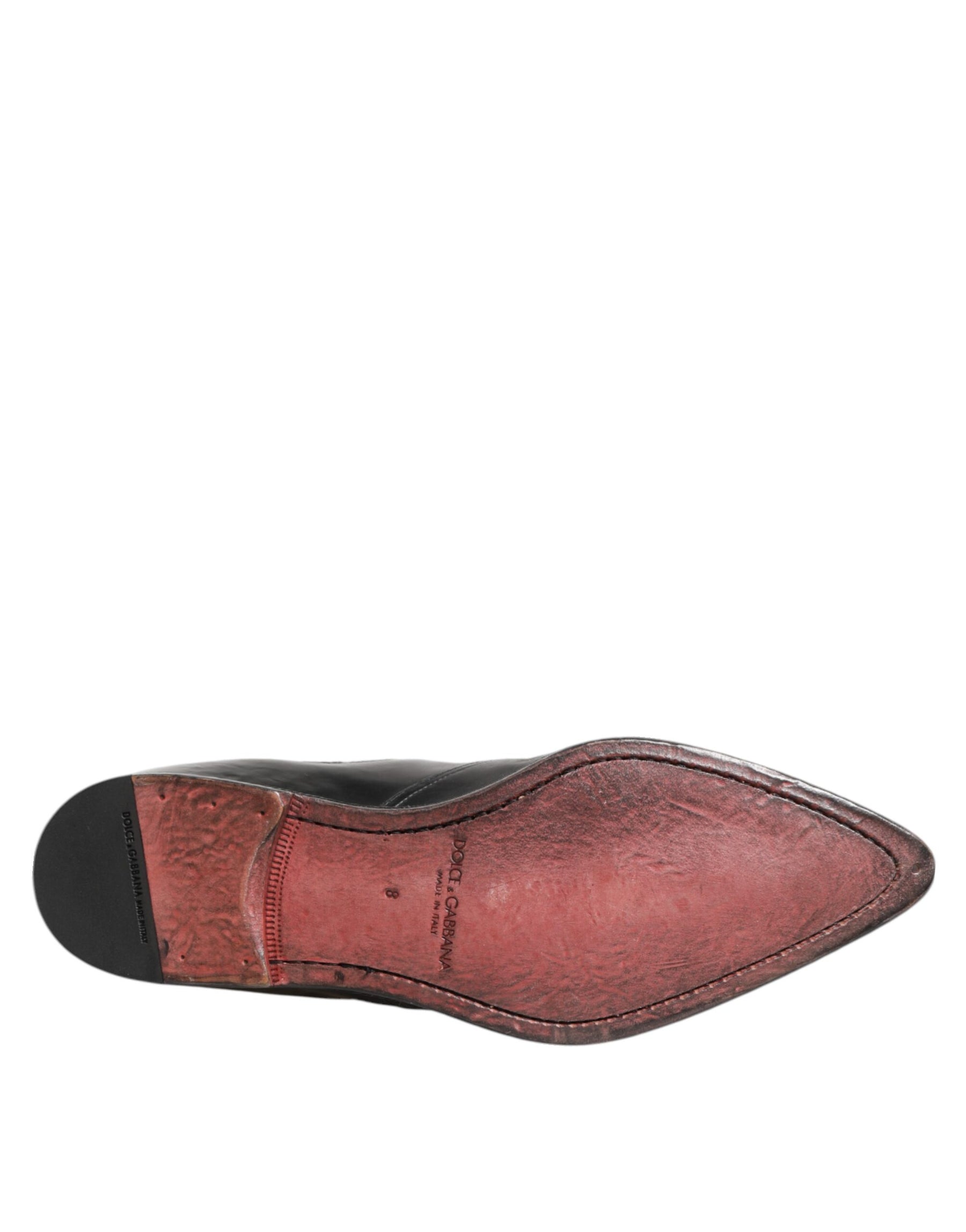 Dolce & Gabbana Black Chelsea Slip On Men Ankle Boots Shoes | Regal Royce