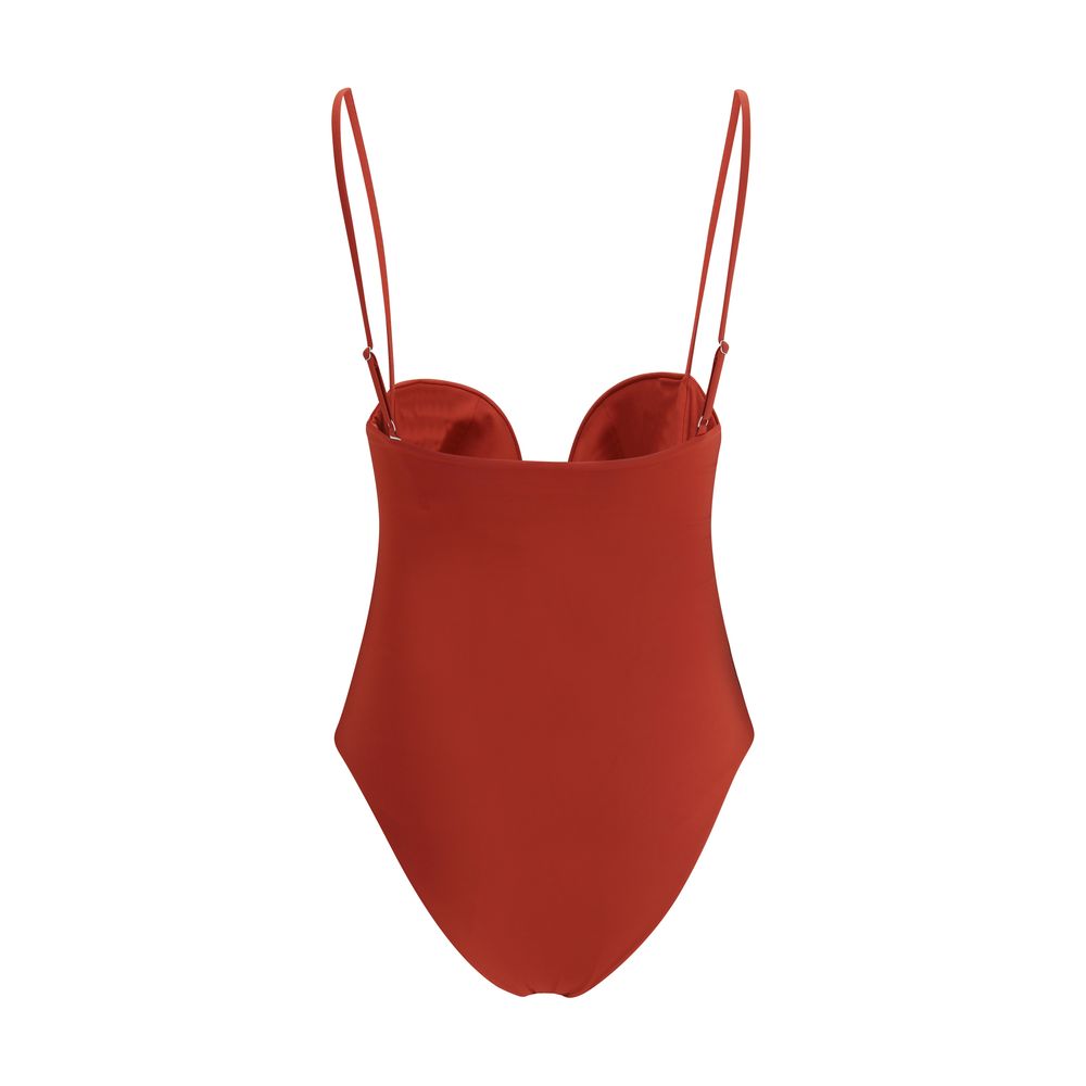 Magda Butrym Orange Polyamide One-Piece Swimsuit | Regal Royce