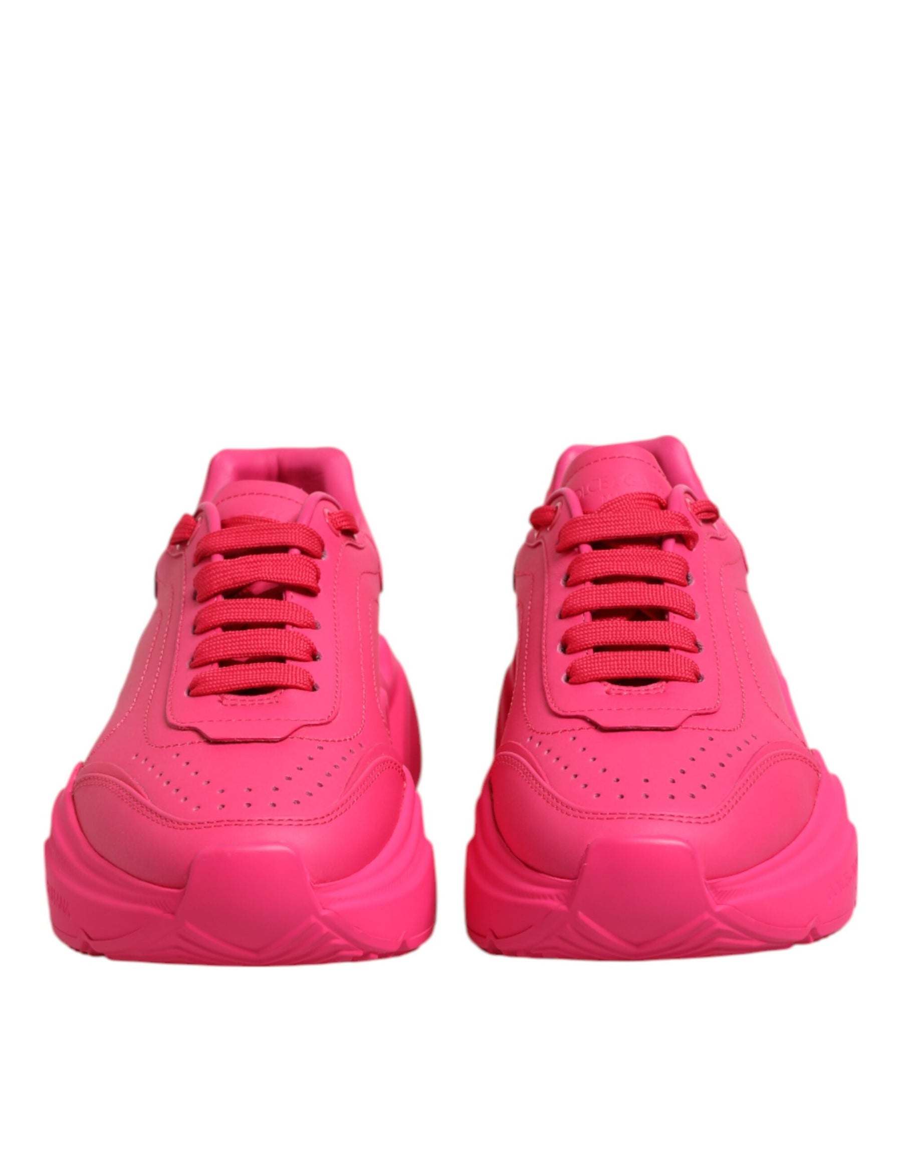 Dolce & Gabbana Pink Leather Daymaster Low Top Sneakers Shoes | Regal Royce