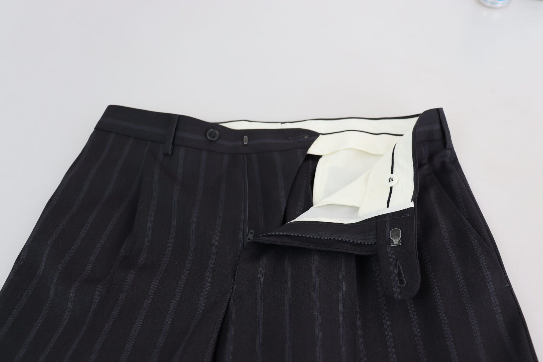 Dolce & Gabbana Gray Wool Blend Formal Trousers Pants | Regal Royce