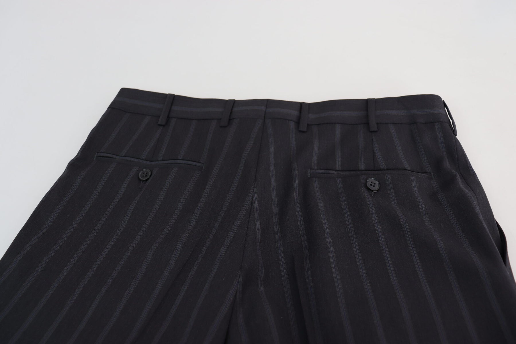 Dolce & Gabbana Gray Wool Blend Formal Trousers Pants | Regal Royce