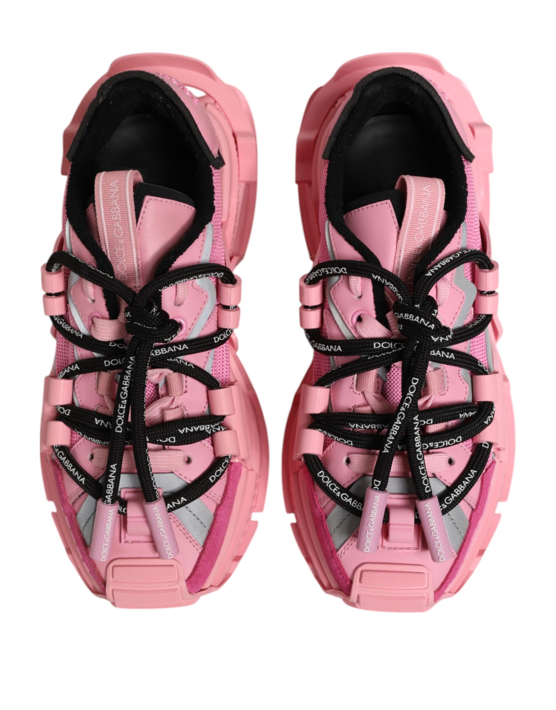 Dolce & Gabbana Pink Low Top Space Women Sneakers Shoes | Regal Royce