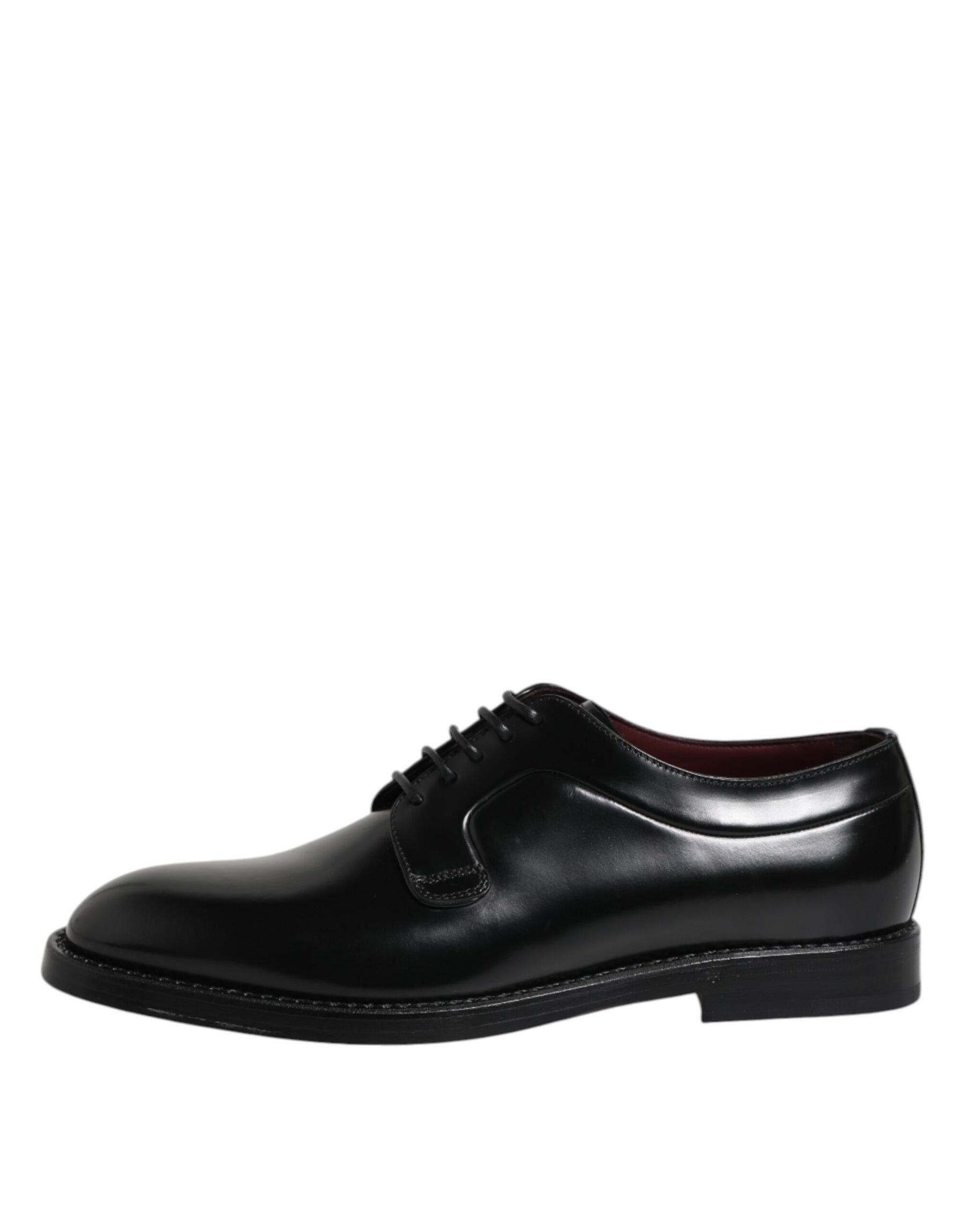 Dolce & Gabbana Black Calf Leather Lace Up Dress Shoes | Regal Royce