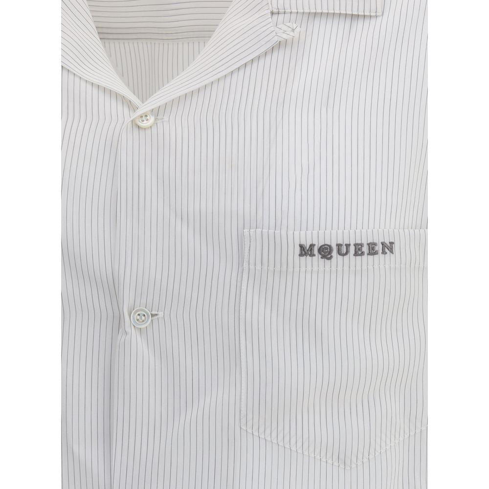Alexander McQueen White Viscose Pattern Shirt | Regal Royce