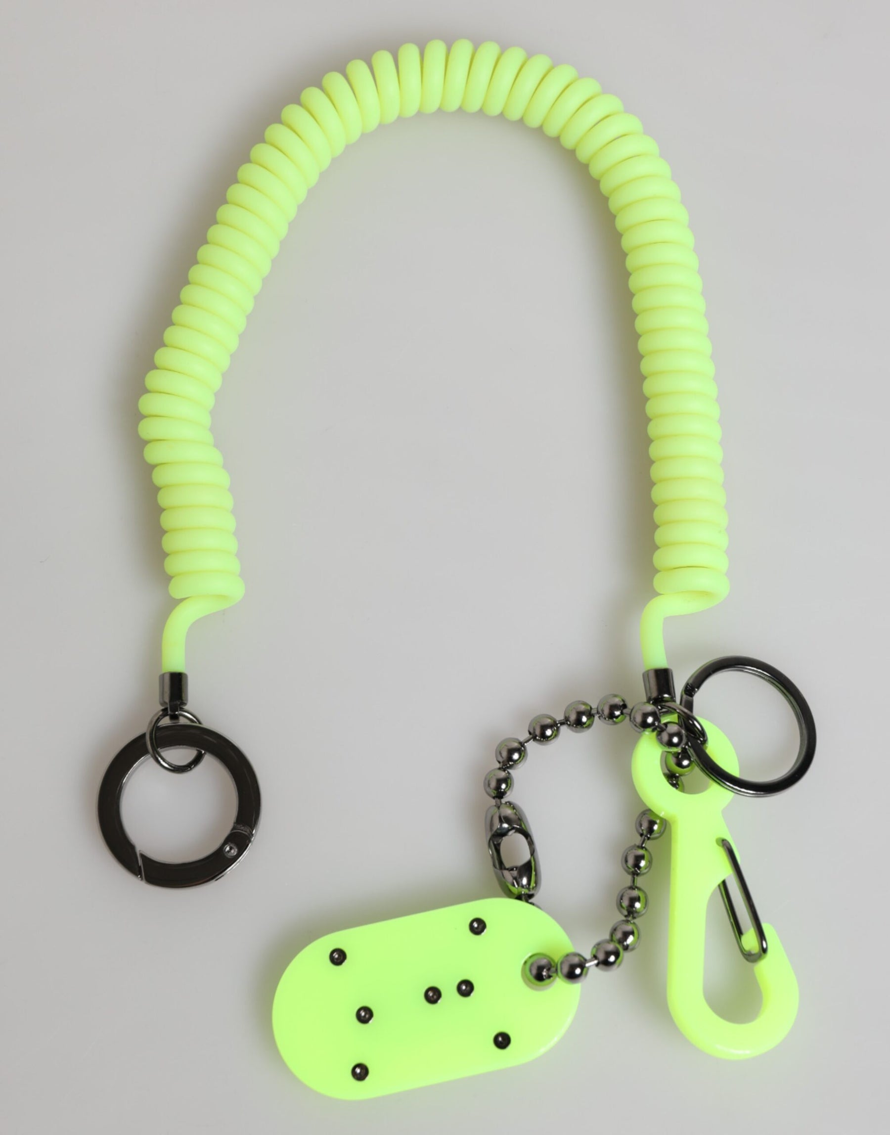 Dolce & Gabbana Green Springy Key Holder DG Logo Men's Keychain Keyring | Regal Royce