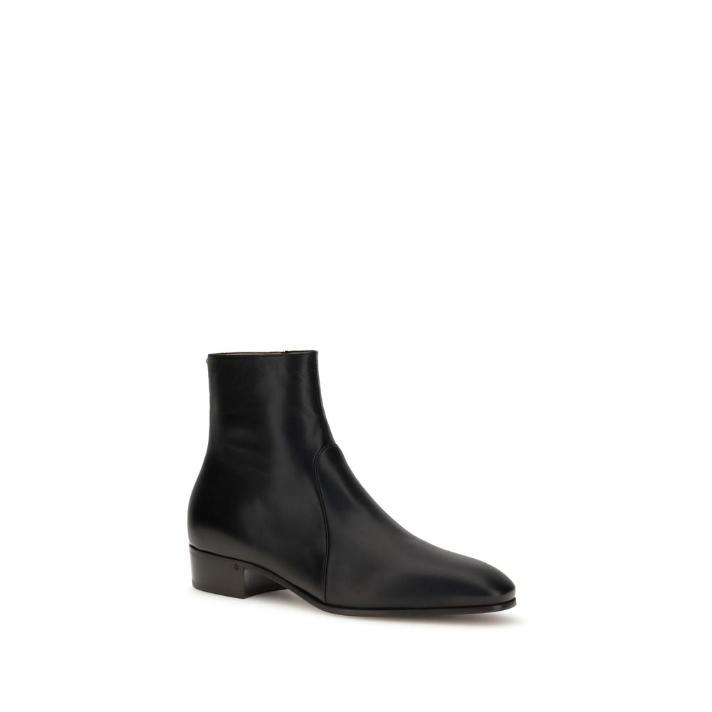 Valentino Garavani Black Goatskin Ankle Boots | Regal Royce