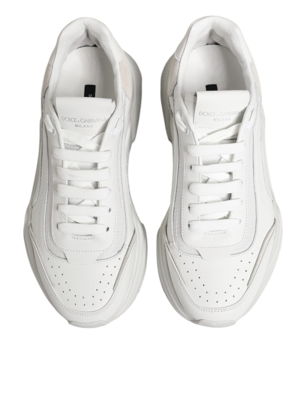 Dolce & Gabbana White Daymaster Low Top Men Sneakers Shoes