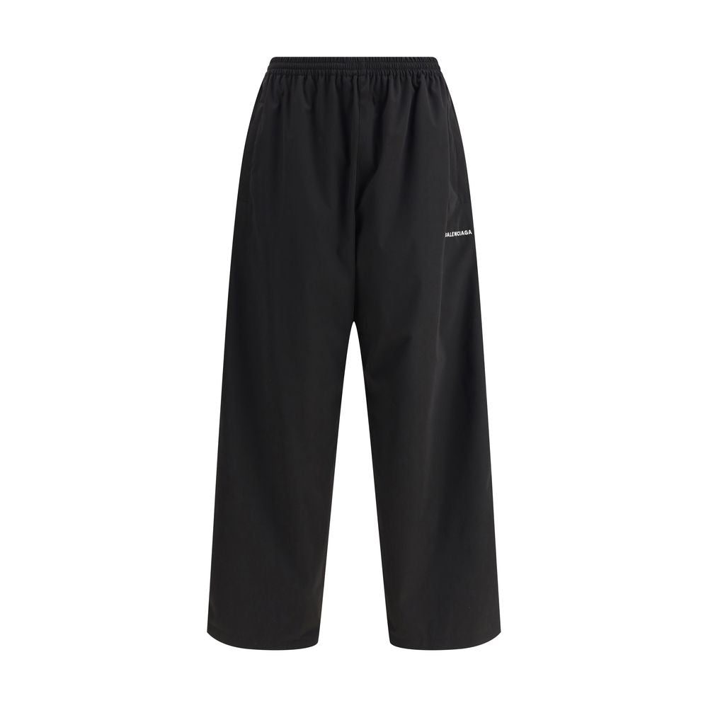 Balenciaga Black Polyester Casual Pants | Regal Royce