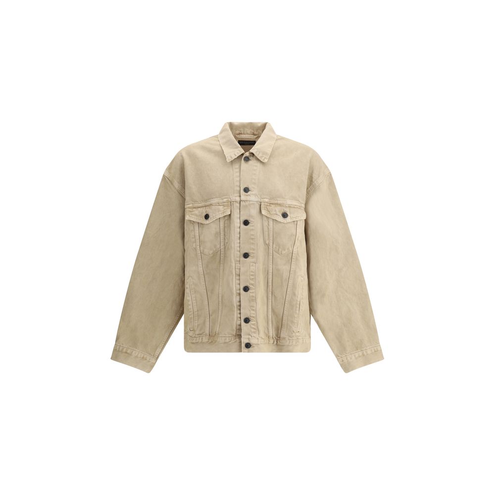 Balenciaga Beige Cotton Denim Jacket