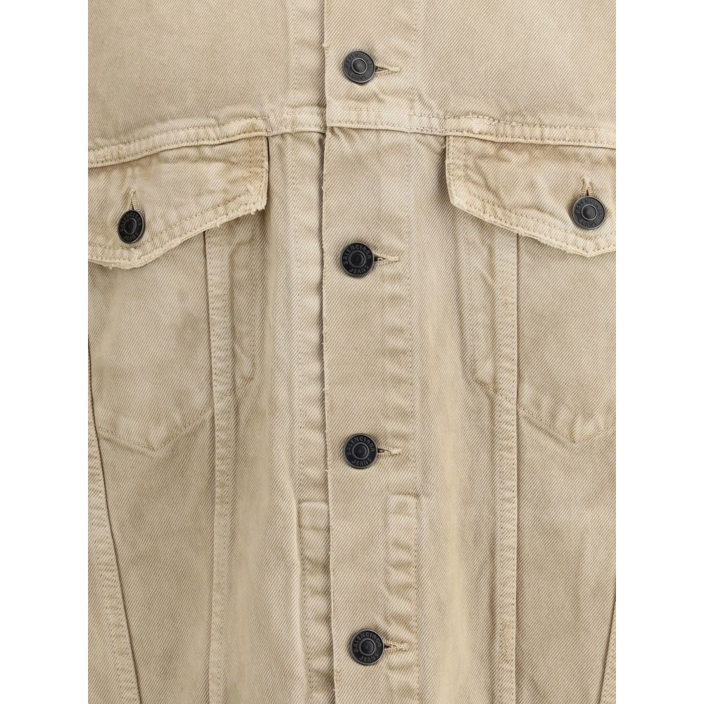 Balenciaga Beige Cotton Denim Jacket | Regal Royce