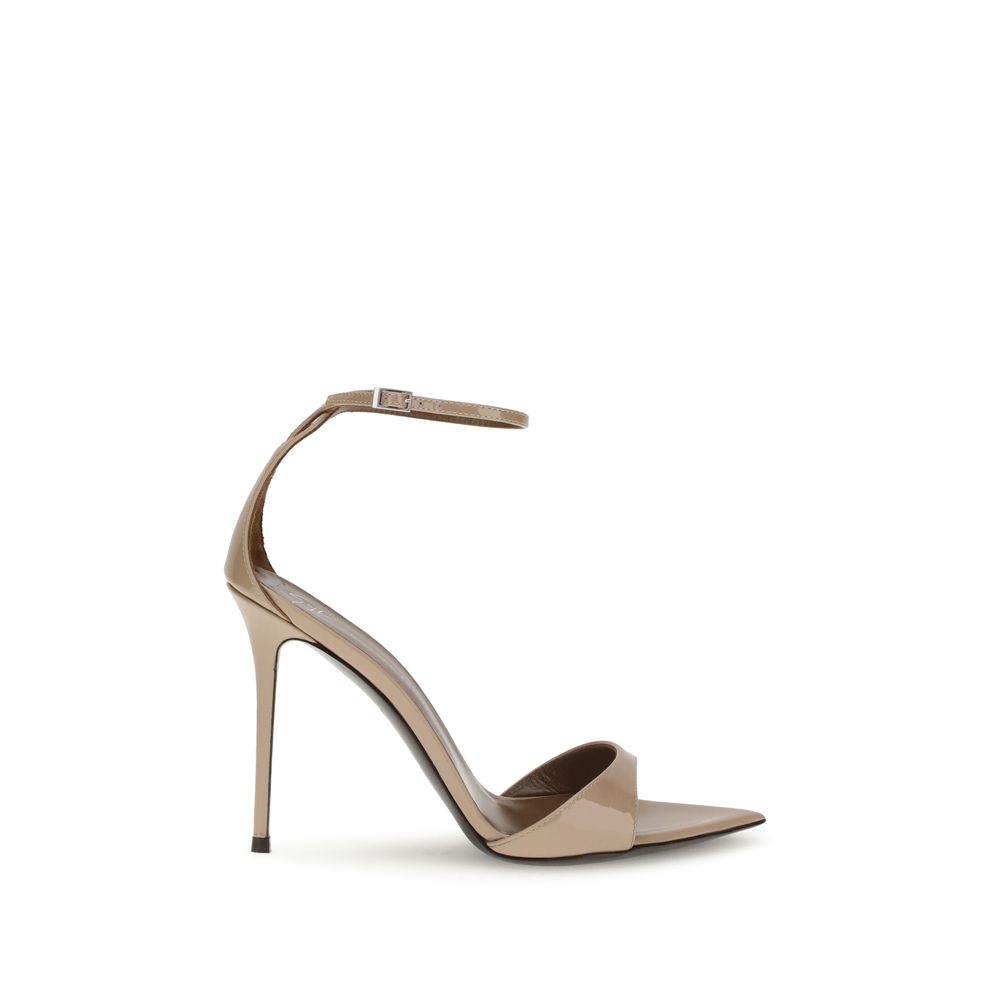 Giuseppe Zanotti Beige Leather Stiletto Heel Sandals | Regal Royce