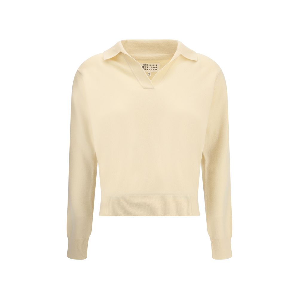 Margiela Cream Fleece Wool Sweater | Regal Royce