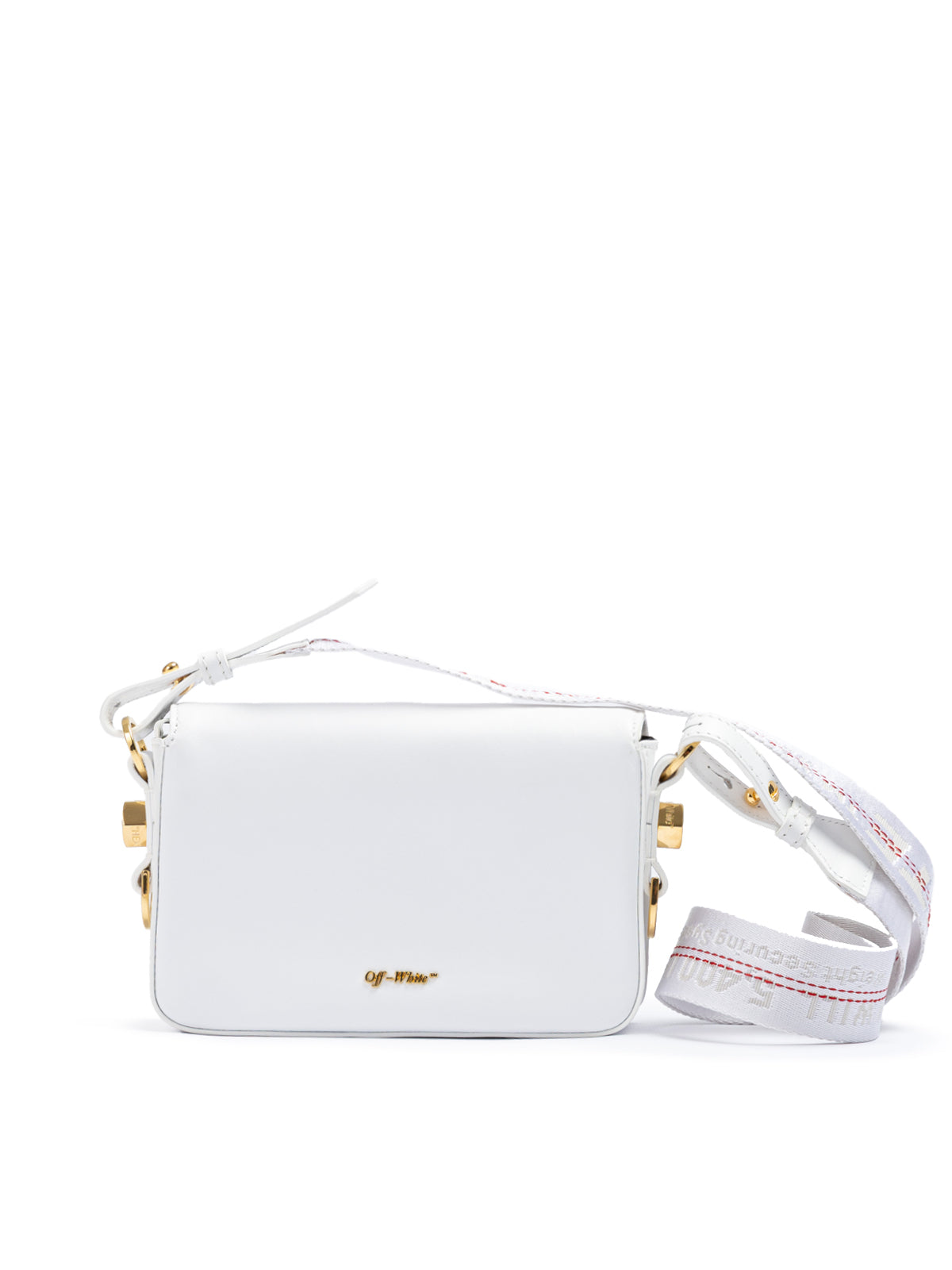 Off-White White/Gold  Metallic Stripe Mini Crossbody Bag | Regal Royce