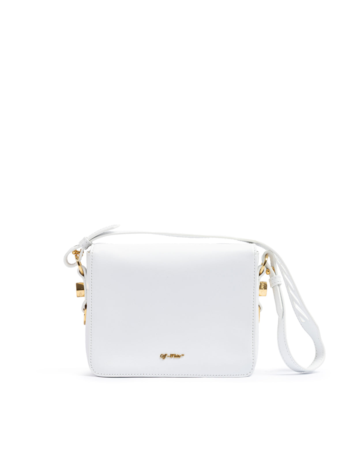 Off-White White/Gold  Metallic Stripe Crossbody Bag | Regal Royce