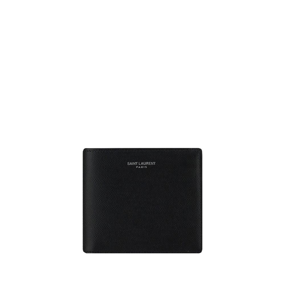 Saint Laurent Black Calf Leather Bos Taurus Wallet | Regal Royce