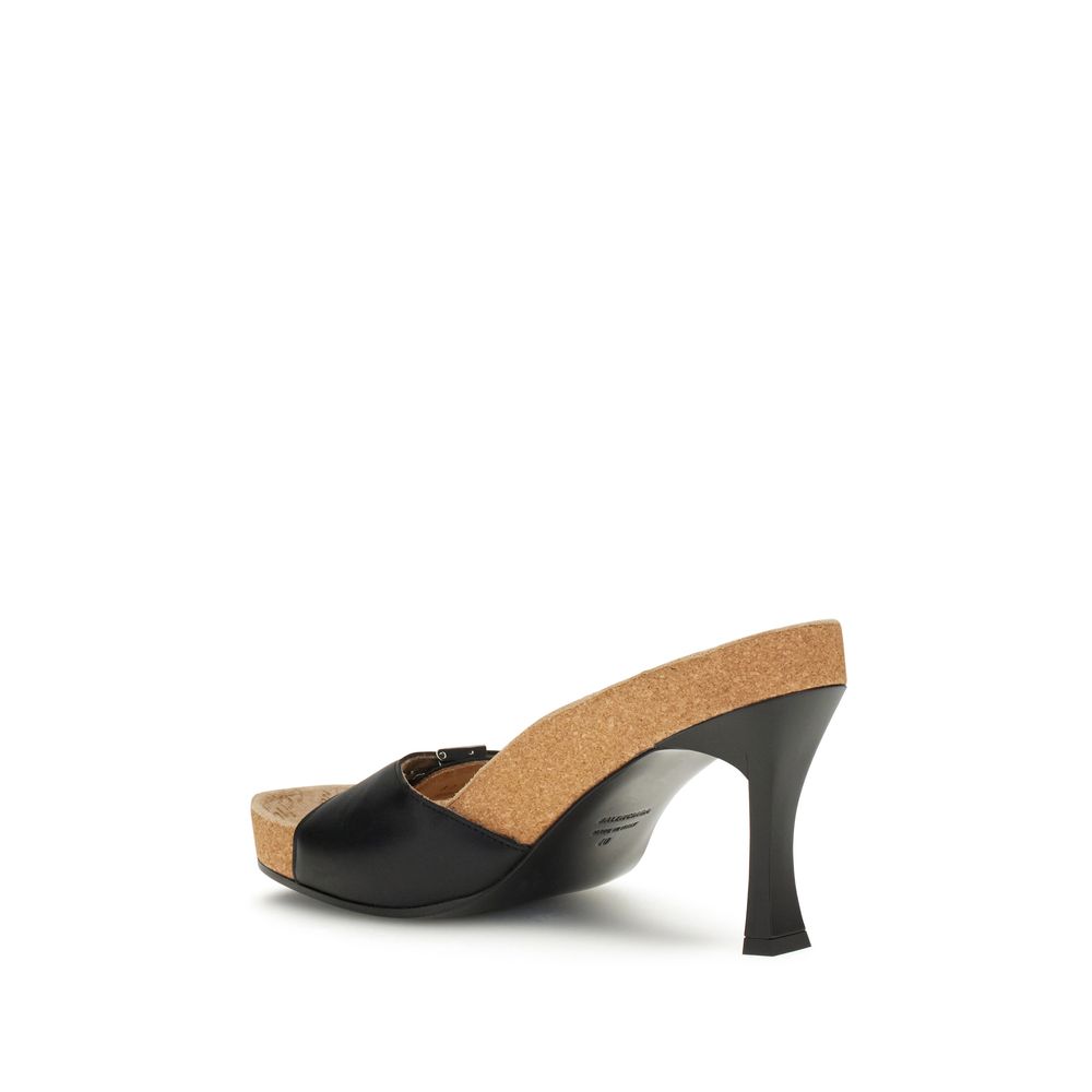 Balenciaga Black Calf Leather Bos Taurus Stiletto Heel Sandals | Regal Royce