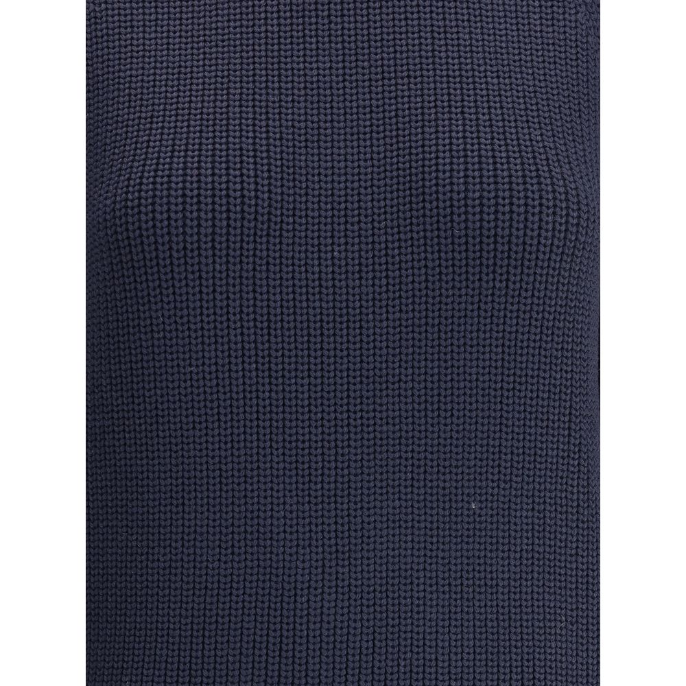 Ella Blue Merino Wool Sweater | Regal Royce