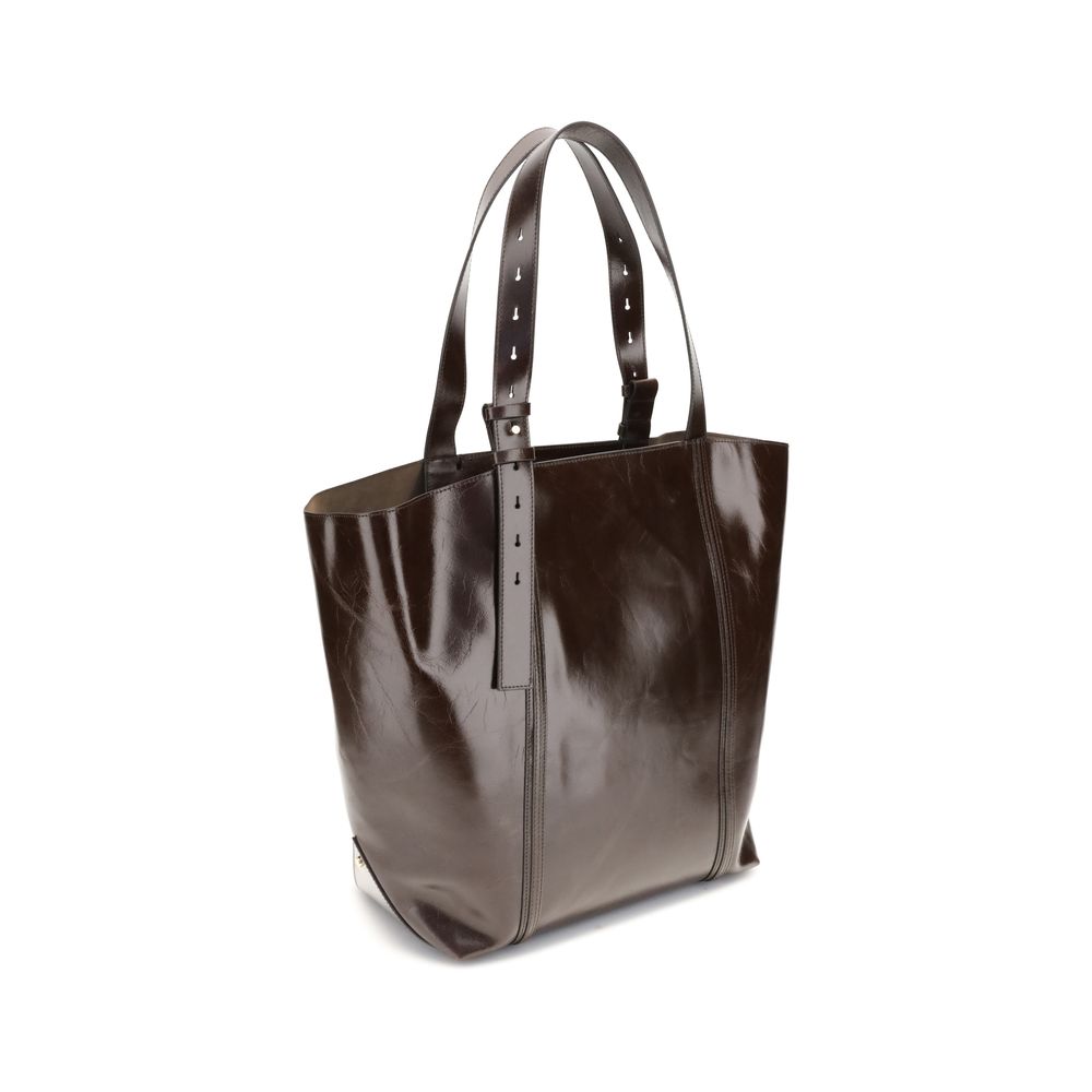 Golden Goose Brown Calf Leather Bos Taurus Shoulder Bag | Regal Royce
