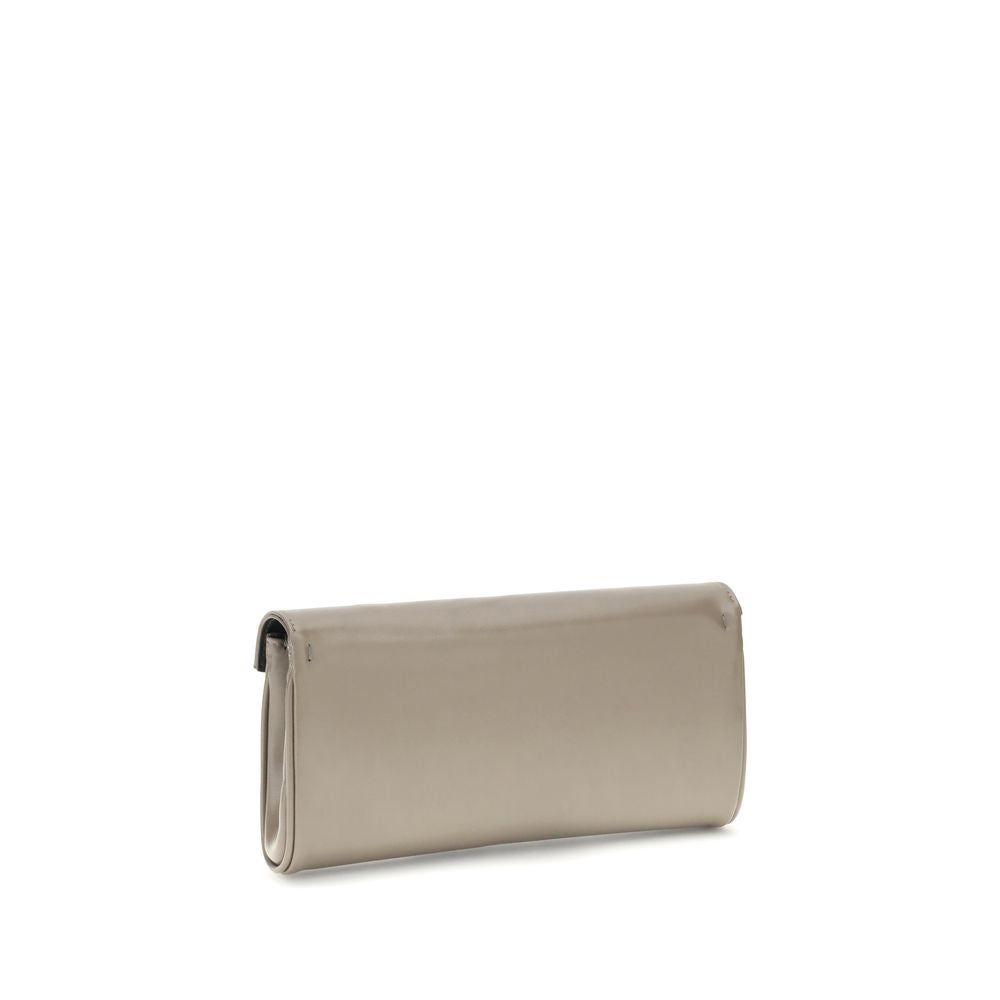 Giuseppe Zanotti Beige Leather Clutch Bag | Regal Royce
