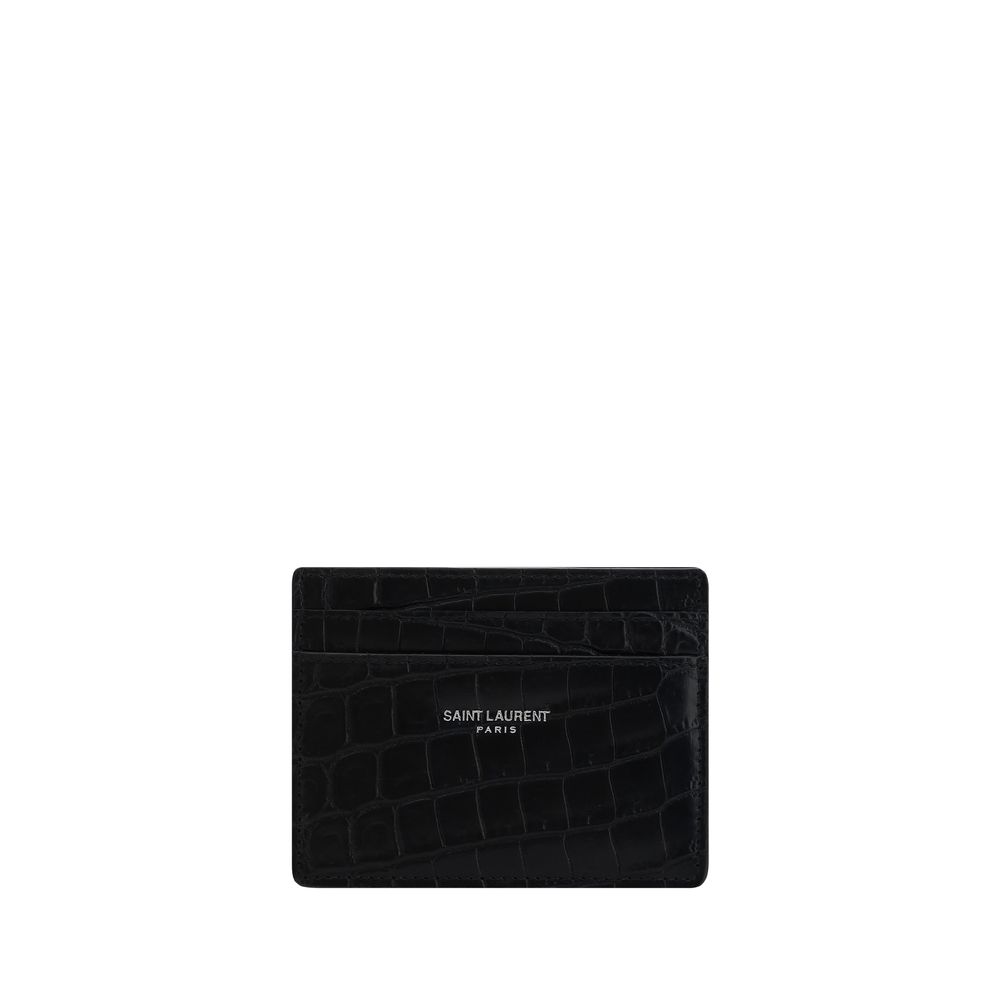 Saint Laurent Black Calf Leather Bos Taurus Wallet | Regal Royce