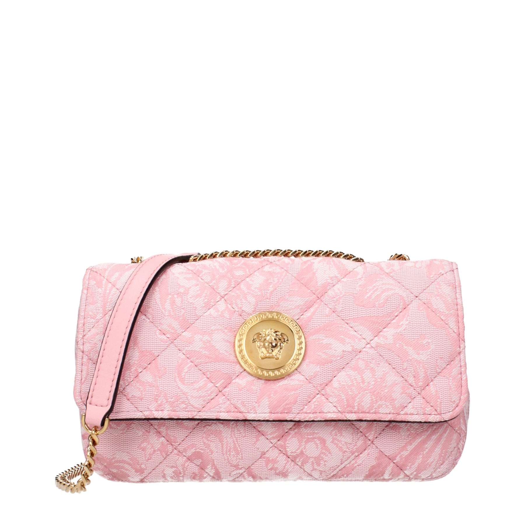 Versace Pink Fabric Shoulder Bag | Regal Royce