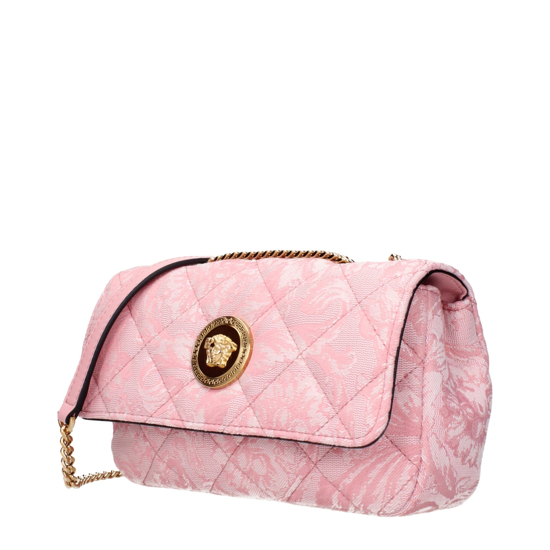 Versace Pink Fabric Shoulder Bag | Regal Royce