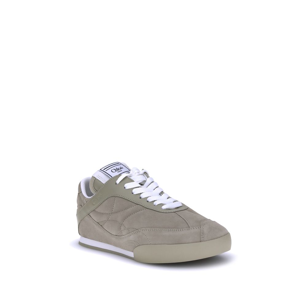 Chloé Beige Calf Leather Bos Taurus Low Top Sneakers | Regal Royce