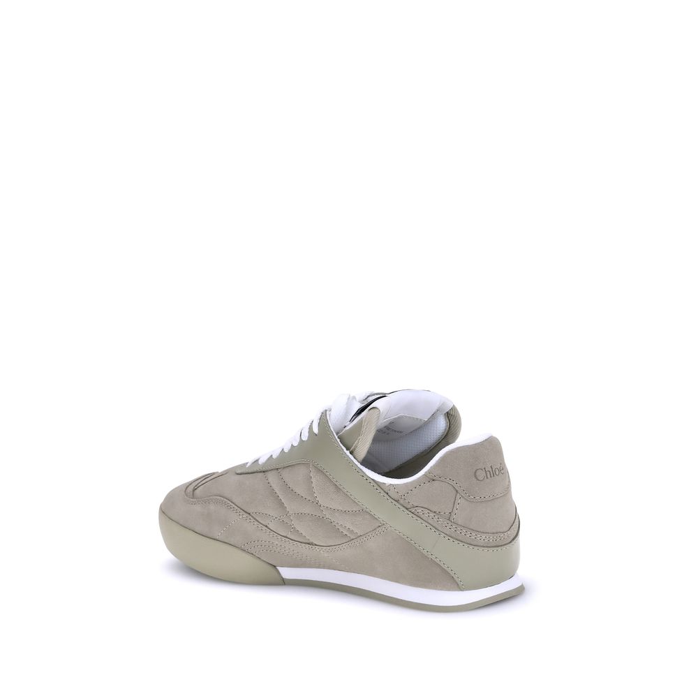 Chloé Beige Calf Leather Bos Taurus Low Top Sneakers | Regal Royce