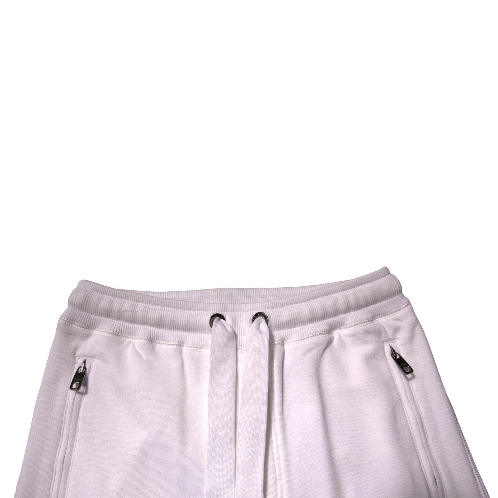 Dolce & Gabbana White Logo Tape Jogger Cotton Sweatpant Pants | Regal Royce