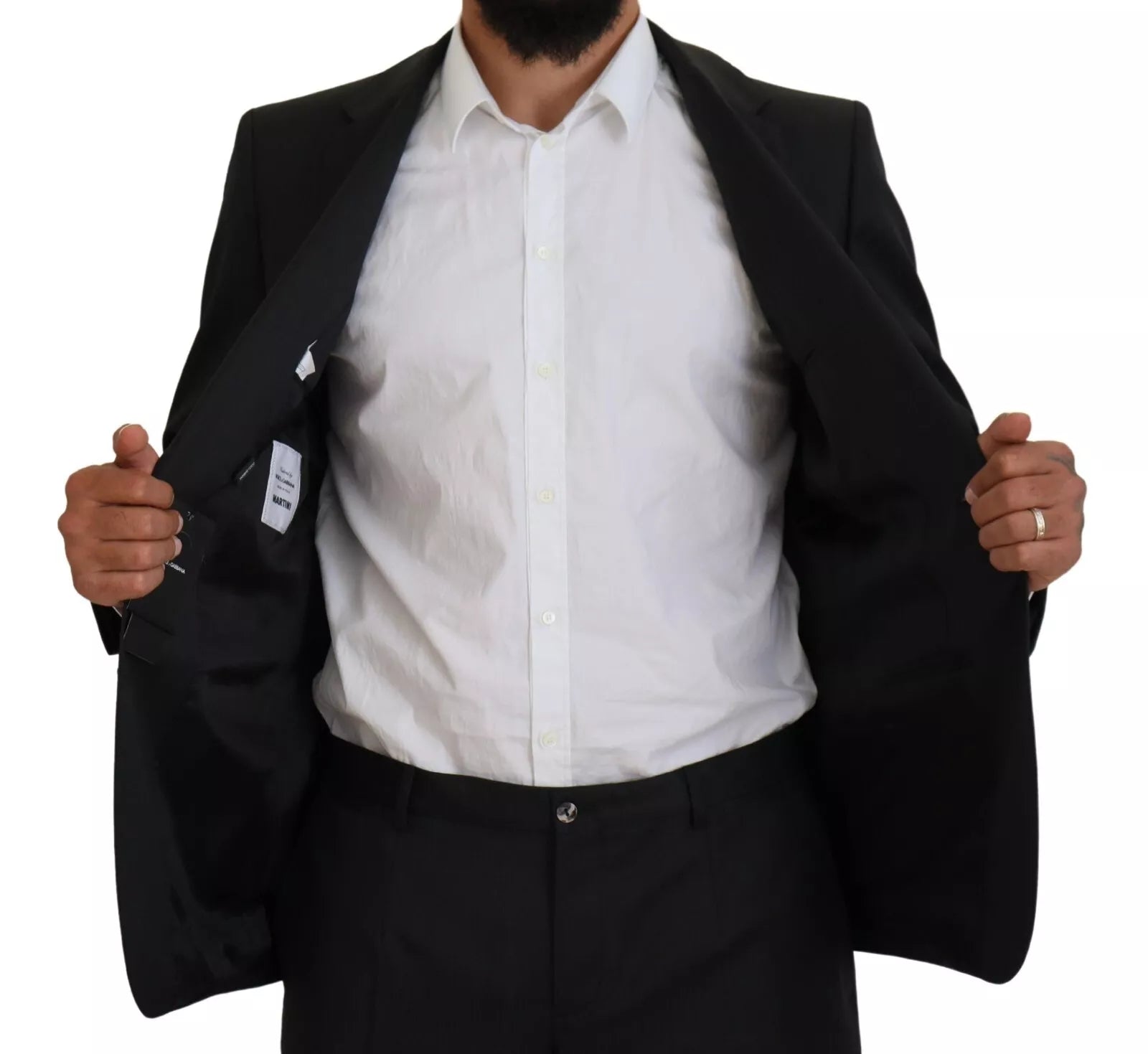 Dolce & Gabbana Melange Grey Wool 2 Piece MARTINI Suit | Regal Royce