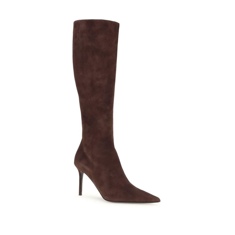 Giuseppe Zanotti Brown Leather High Heel Boots | Regal Royce
