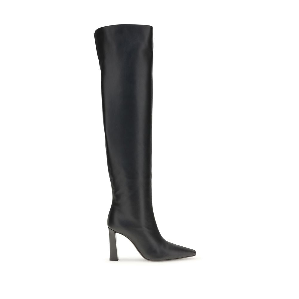Giuseppe Zanotti Black Leather Over The Knee | Regal Royce