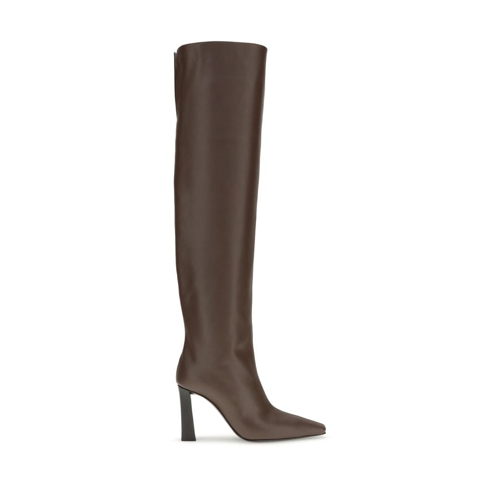 Giuseppe Zanotti Brown Leather Over The Knee | Regal Royce