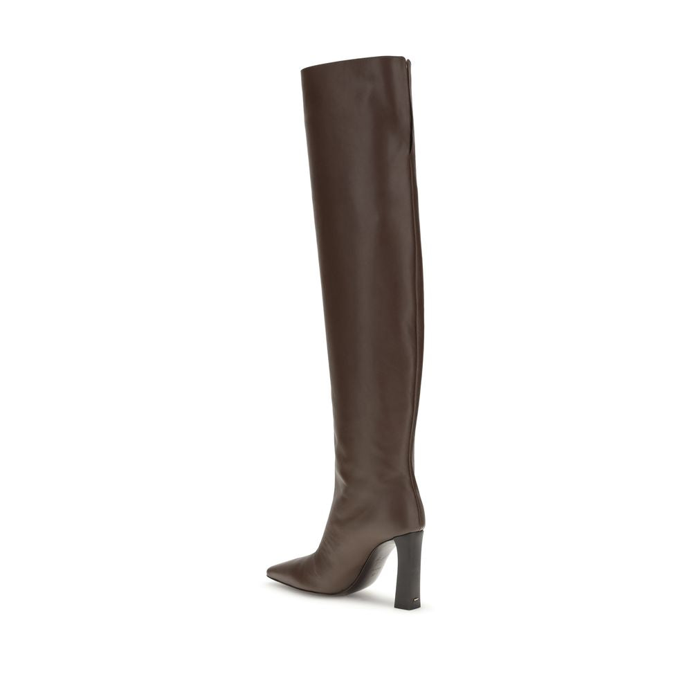 Giuseppe Zanotti Brown Leather Over The Knee | Regal Royce