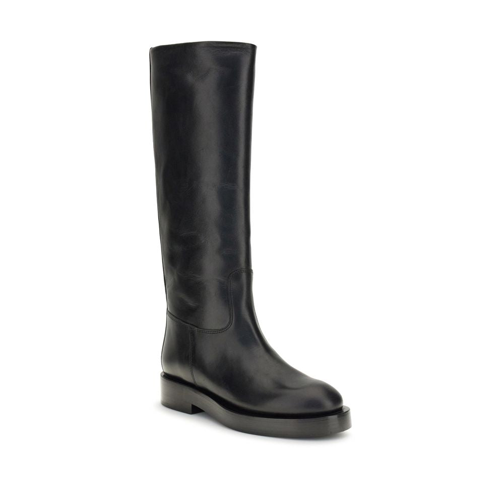 Paris Texas Black Leather Boots | Regal Royce