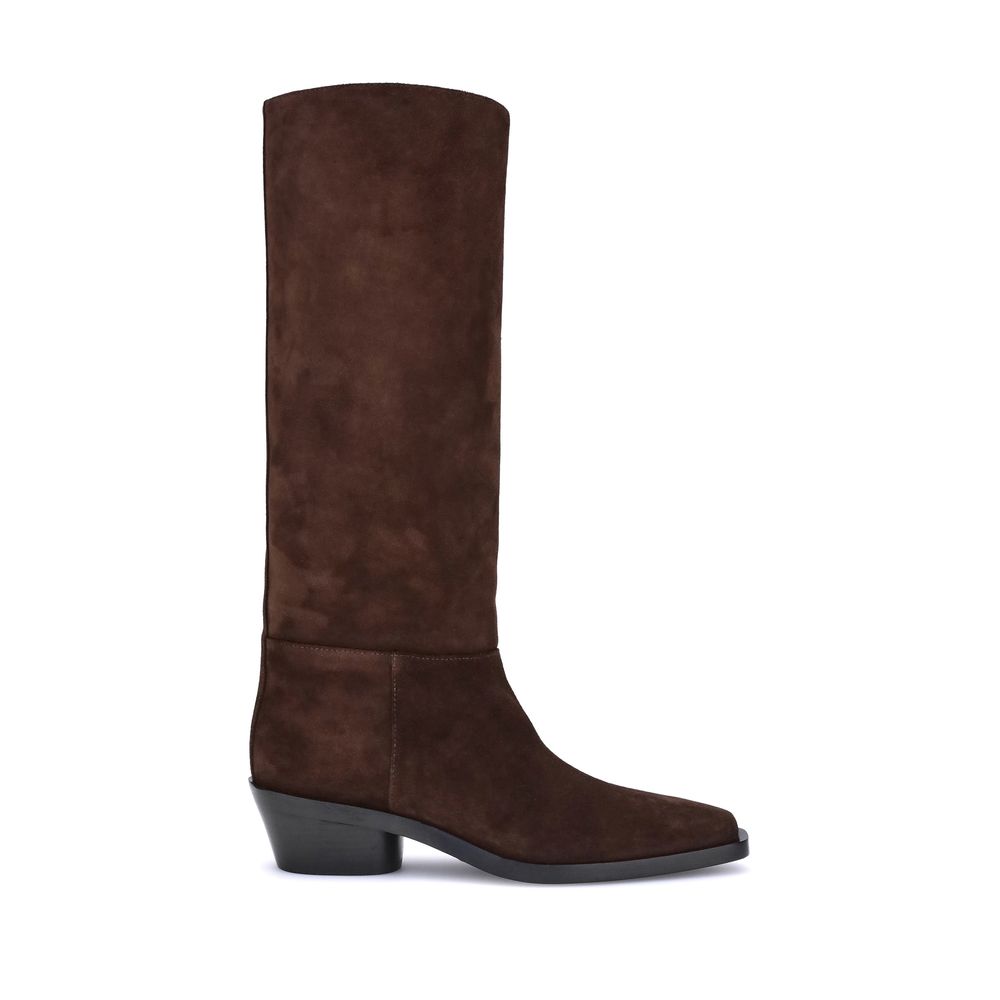 Proenza Schouler Brown Calf Leather Bos Taurus Ankle Boots | Regal Royce