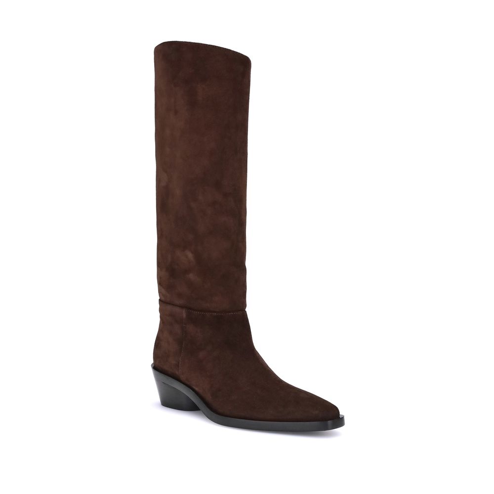 Proenza Schouler Brown Calf Leather Bos Taurus Ankle Boots | Regal Royce