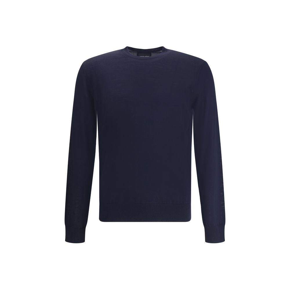 Giorgio Armani Blue Fleece Wool Sweatshirt | Regal Royce
